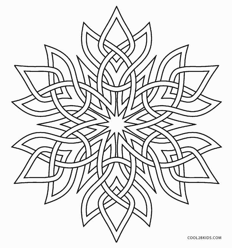 Snowflakes Coloring Pages 9