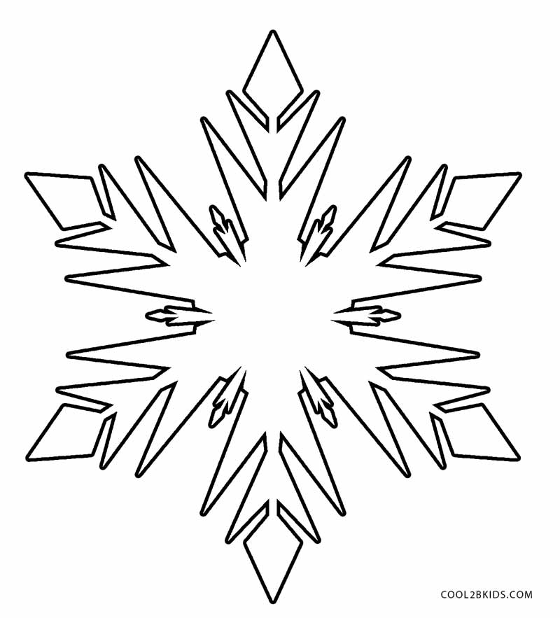 Printable Snowflake Coloring Pages For Kids