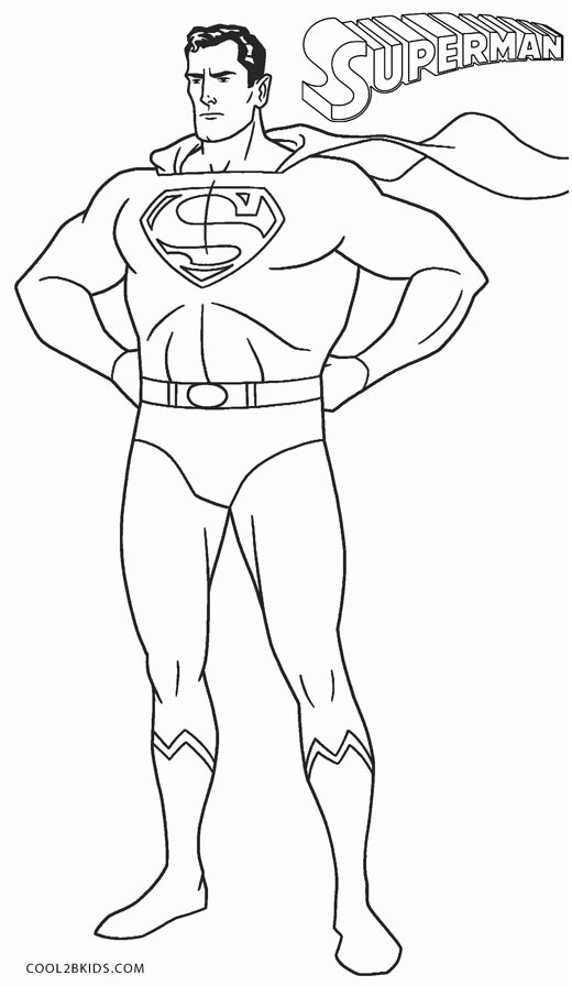 Download Free Printable Superman Coloring Pages For Kids