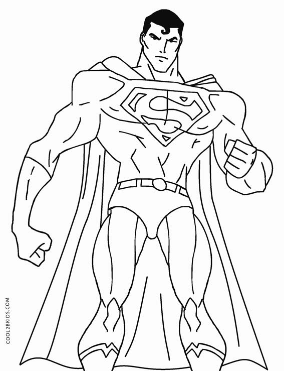 Superman Color Pages Printable - Printable World Holiday