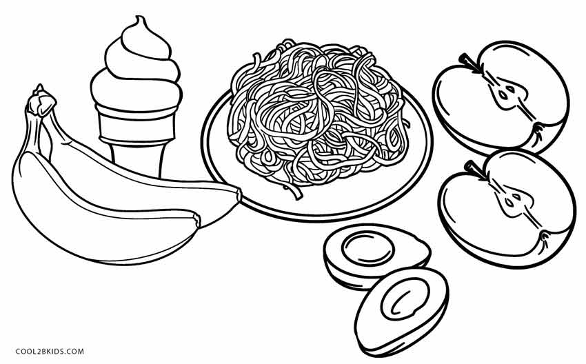 Free Printable Food Coloring Pages For Kids