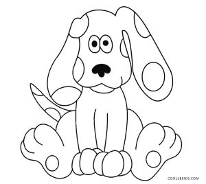 free printable blues clues coloring pages for kids