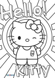 Free Printable Hello Kitty Coloring Pages For Pages