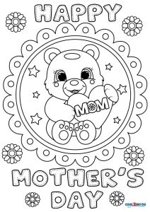 Free Printable Mothers Day Coloring Pages For Kids