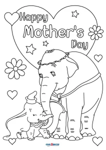 disney mothers day coloring pages