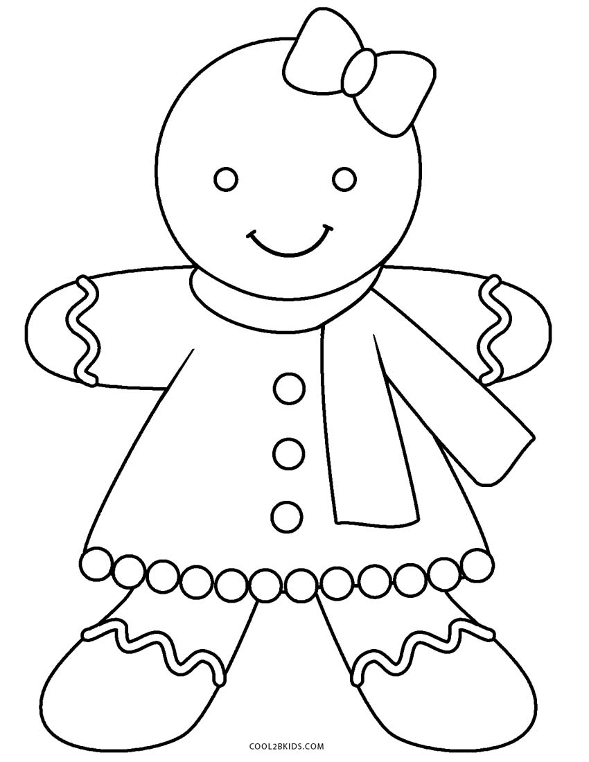 Gingerbread Coloring Pages 1