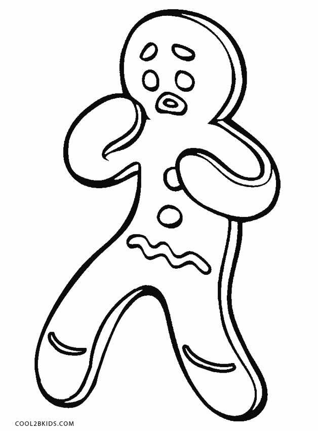 Coloring Pages For Gingerbread Man 1