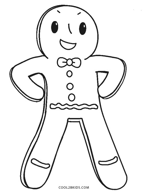 Free Printable Gingerbread Man Coloring Pages For Kids ...