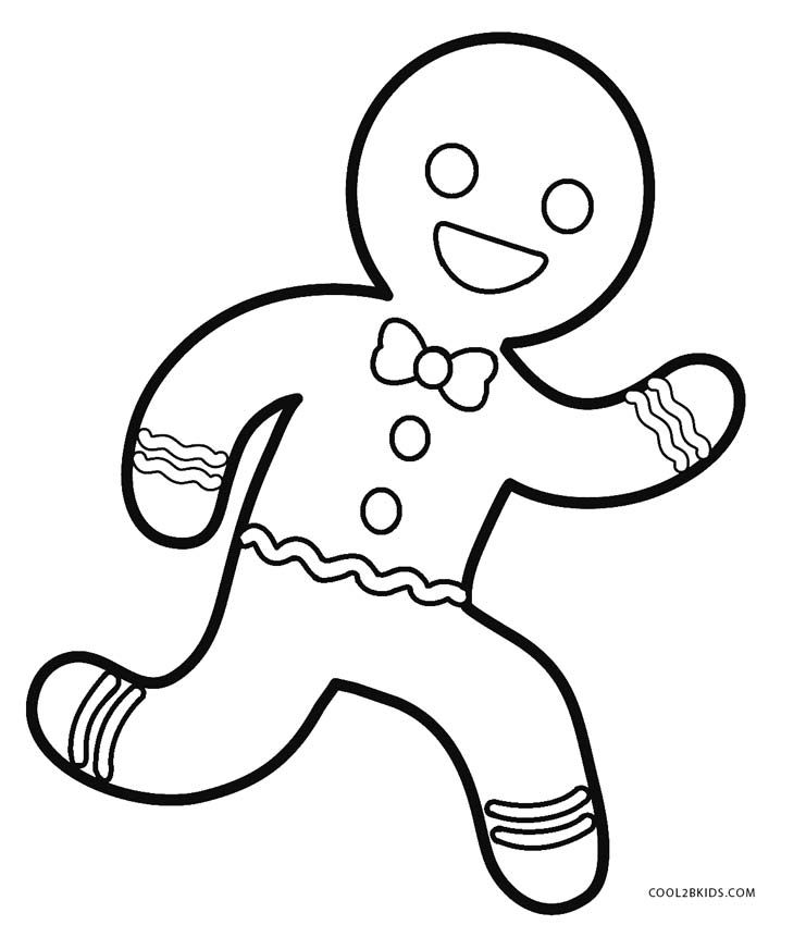 Coloring Kids Boys Com Gingerbread Man 8