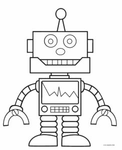 Free Printable Robot Coloring Pages For Kids