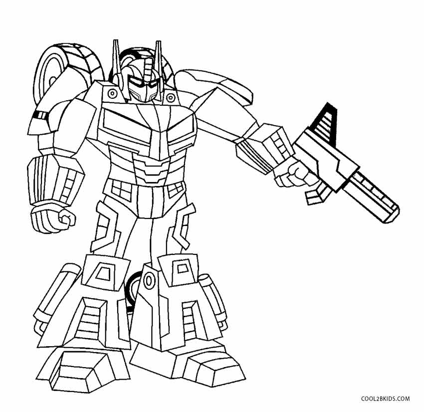 Free Printable Robot Coloring Pages For Kids