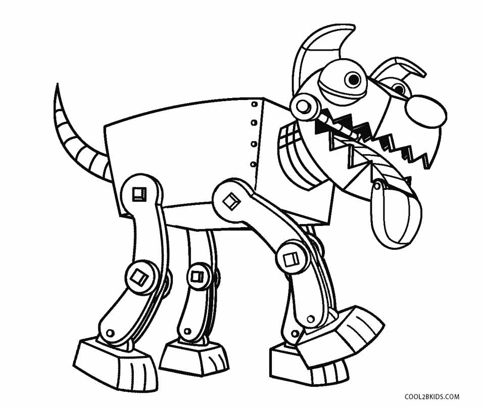 Free Printable Robot Coloring Pages For Kids