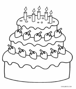 Free Printable Birthday Cake Coloring Pages For Kids