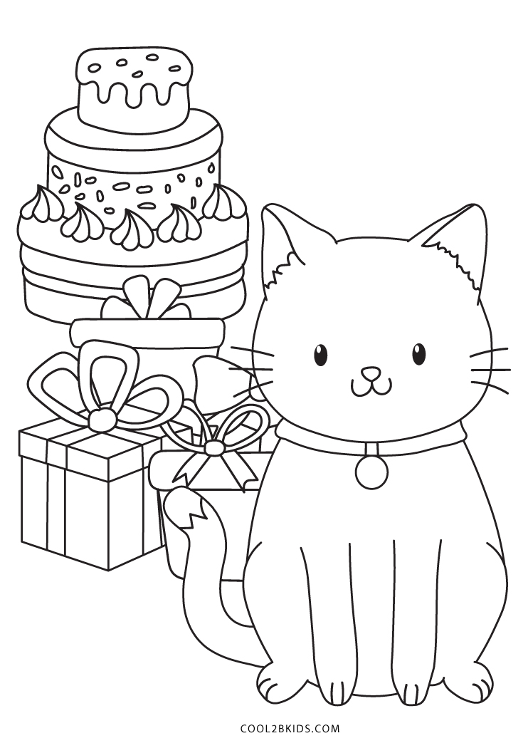 Free Printable Cat Coloring Pages For Kids