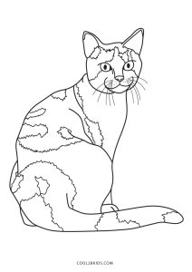 Cat Coloring Book Printable - Various Mosaic Cat For Coloring Agenda