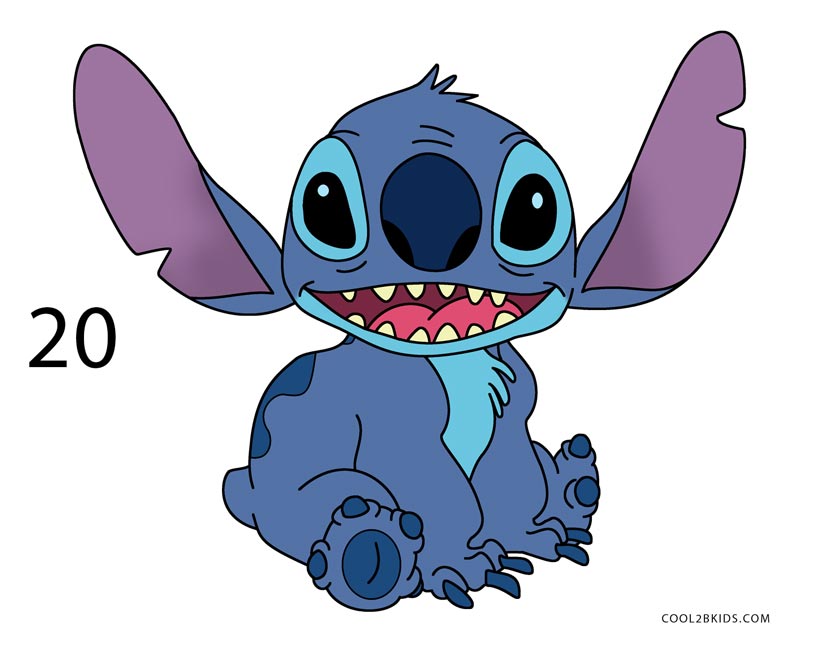 How to Draw Stitch (Step by Step Pictures)