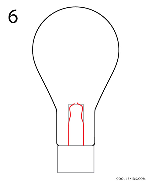 How To Draw A Lightbulb Step By Step Pictures