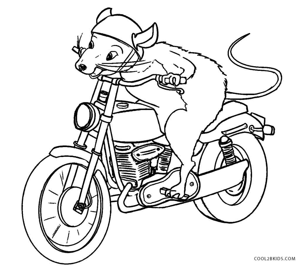 Motorcycle Coloring Pages 2