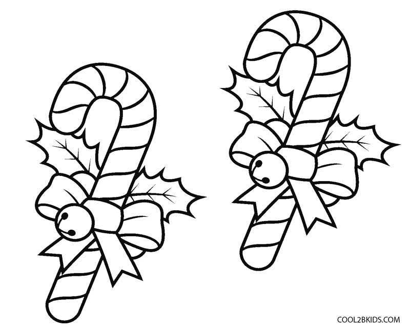 Candy Cane Coloring Page 8
