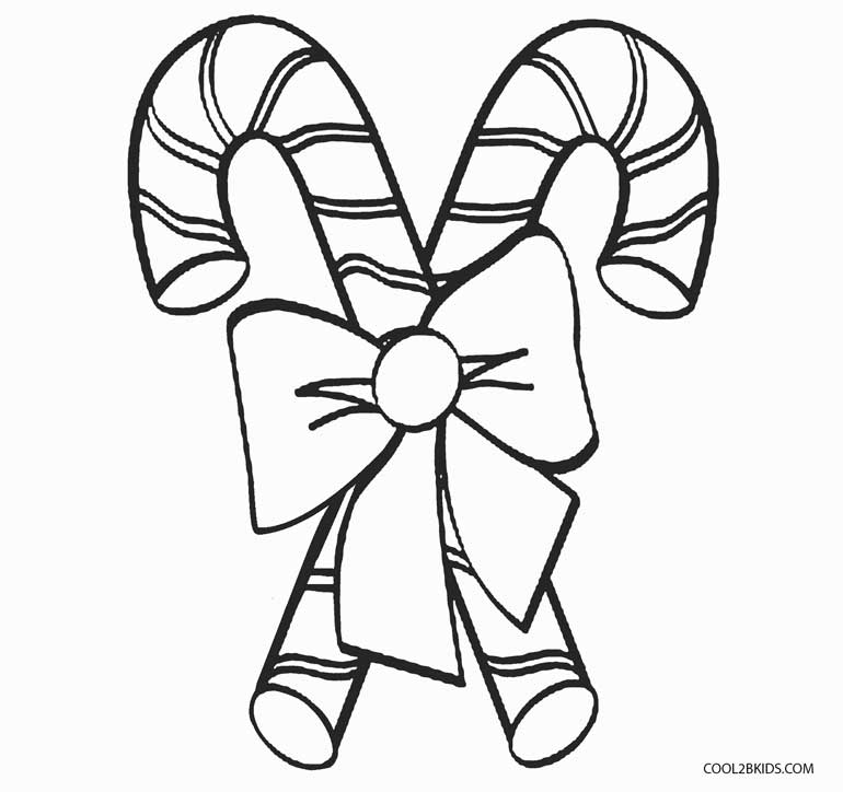 Candy Cane Coloring Page 5