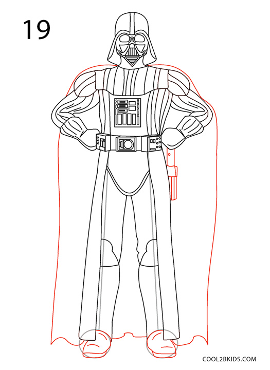 Simple Darth Vader Drawing