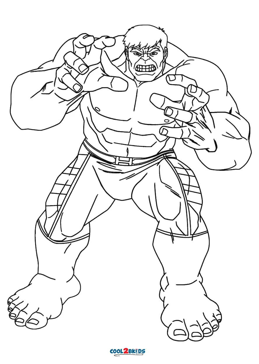 Incredible Hulk Coloring Pages