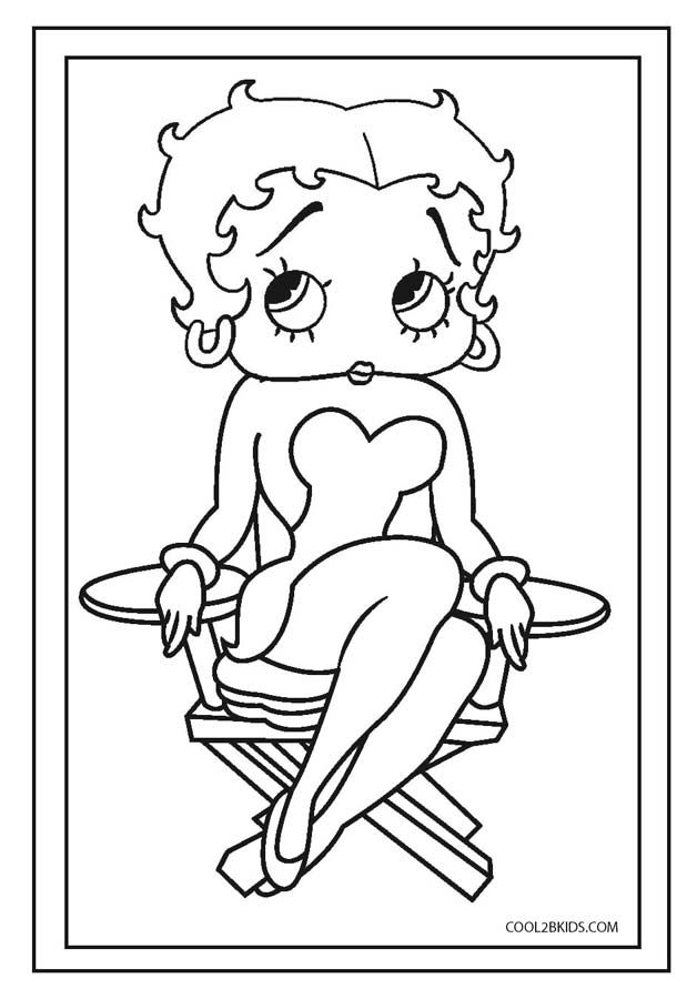 Free Printable Betty Boop Coloring Pages For Kids