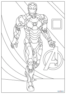 iron man 3 coloring page