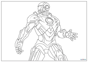 iron man 3 coloring page