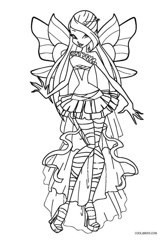 winx club musa sirenix coloring pages