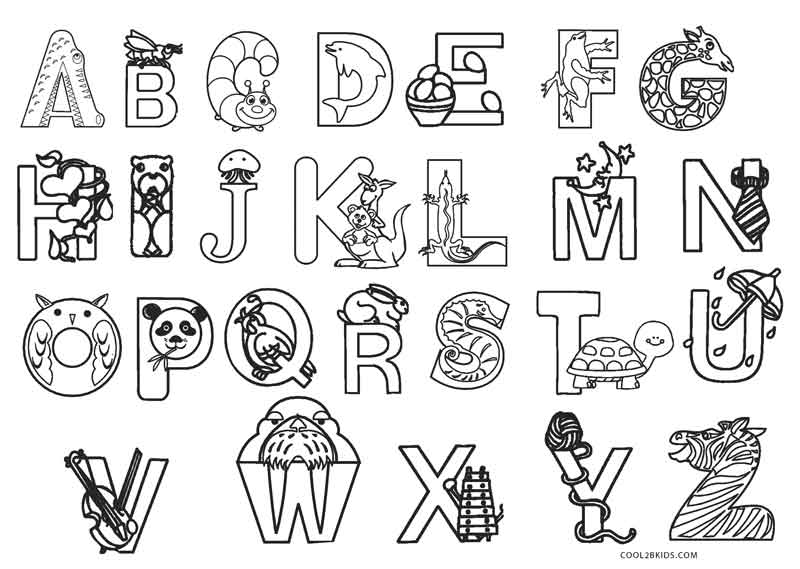 Free Printable Abc Coloring Pages For Kids