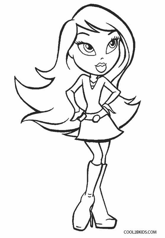 Free Printable Bratz Coloring Pages For Kids