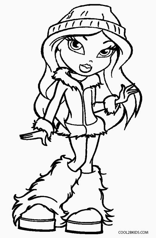 Free Printable Bratz Coloring Pages For Kids