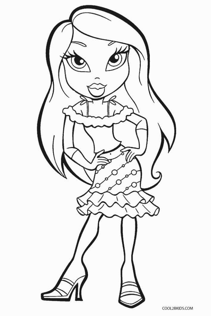 Free Printable Bratz Coloring Pages For Kids | Cool2bKids