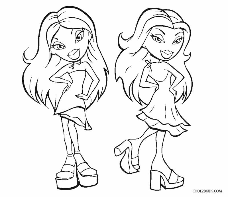 Download Free Printable Bratz Coloring Pages For Kids