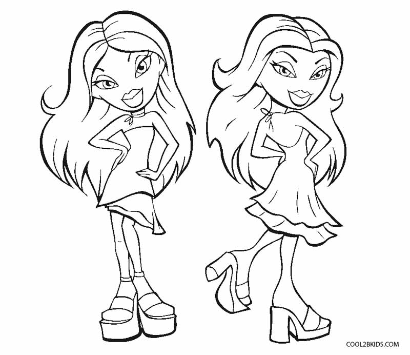 Free Printable Bratz Coloring Pages For Kids