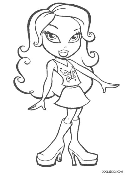 Free Printable Bratz Coloring Pages For Kids | Cool2bKids