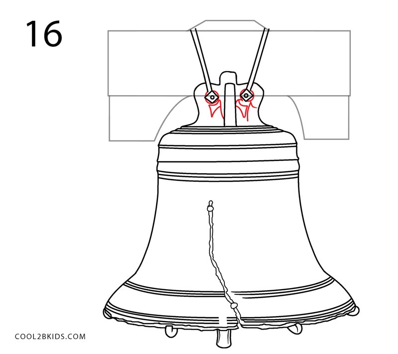 How to Draw the Liberty Bell (Step by Step Pictures) | Cool2bKids