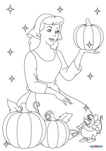 Free Printable Cinderella Coloring Pages For Kids