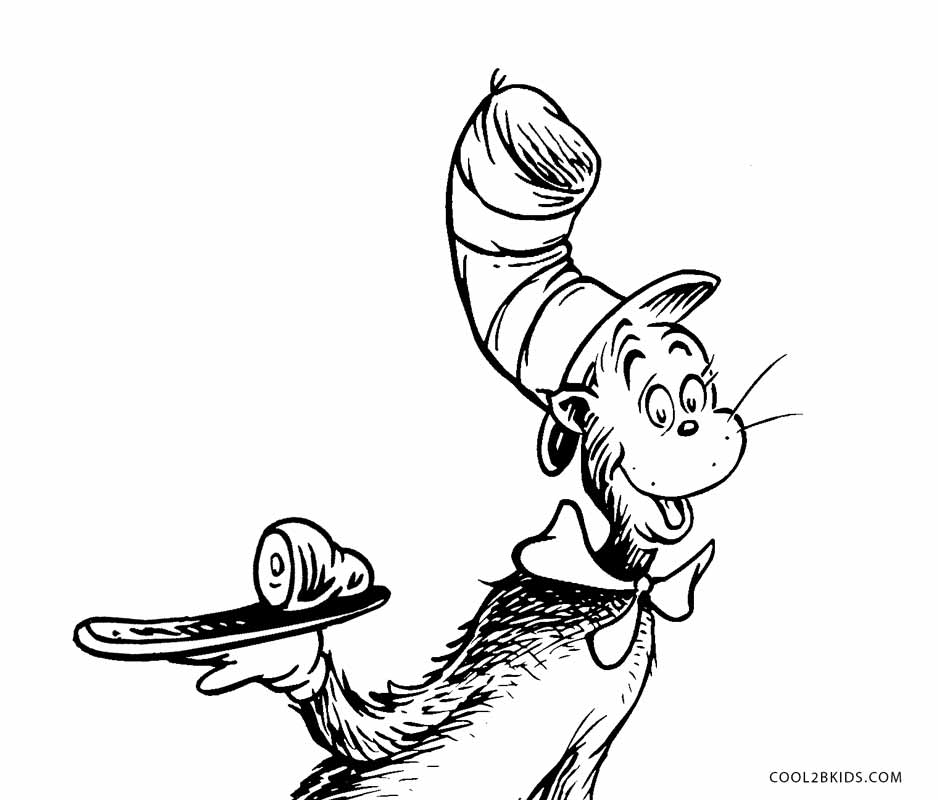 510  Dr Seuss Coloring Pages Cat In The Hat  Free