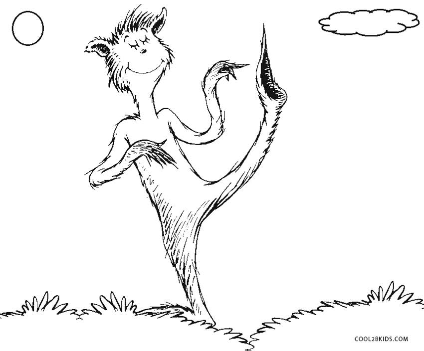 Free Dr Seuss Mulberry Streetcoloring Pages Printable