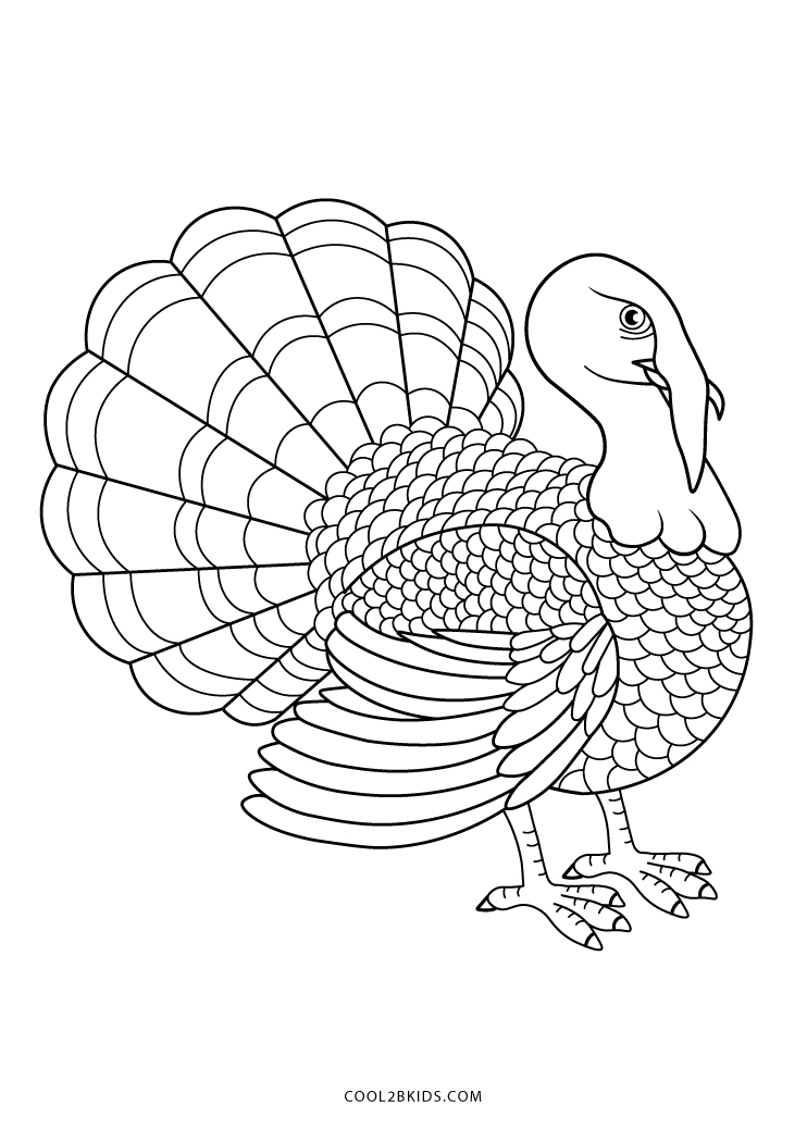 Free Printable Turkey Coloring - Free Printable Turkey Coloring Sheets 