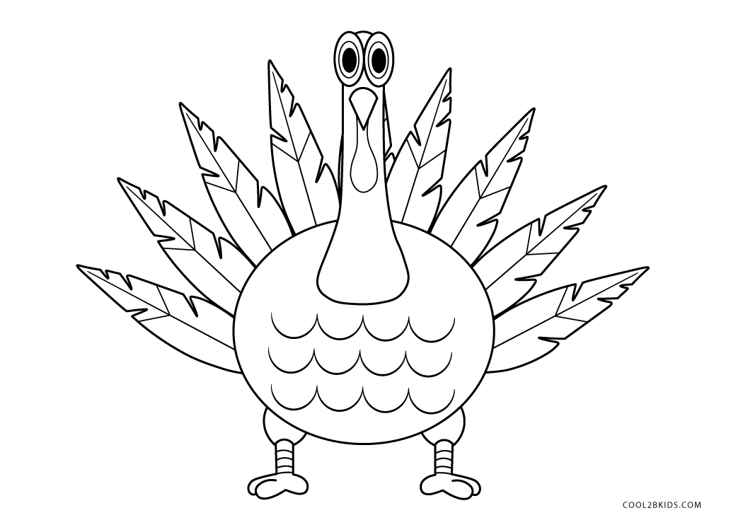 Free Printable Turkey Coloring Pages For Kids