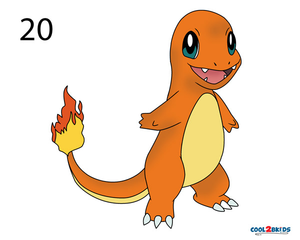How To Draw Charmander Step By Step Pictures How to draw pokemon charmander charmeleon charizard easy charmander was created as one of the first pokemon and is a starter. how to draw charmander step by step