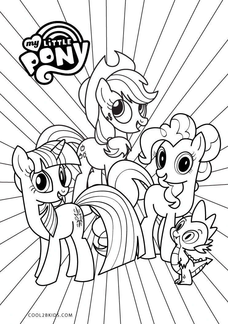 Kids Under 7: My Little Pony Coloring Pages