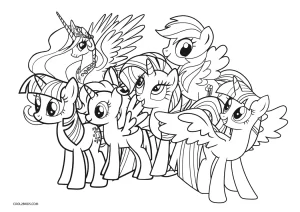 Free Printable My Little Pony Coloring Pages For Kids