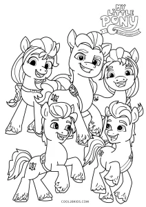 My Little Pony: A New Generation movie coloring pages 