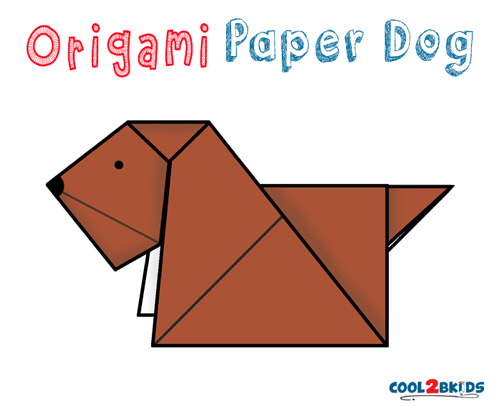 Easy Origami Paper Dog Cool2bkids