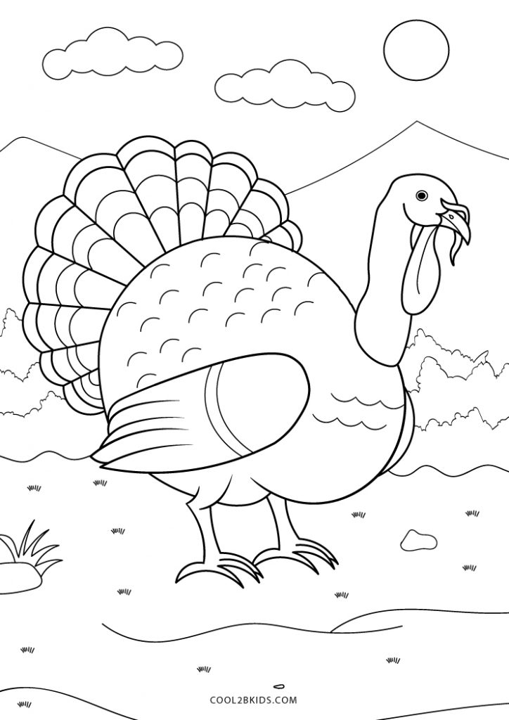Free Printable Turkey Coloring Pages For Kids