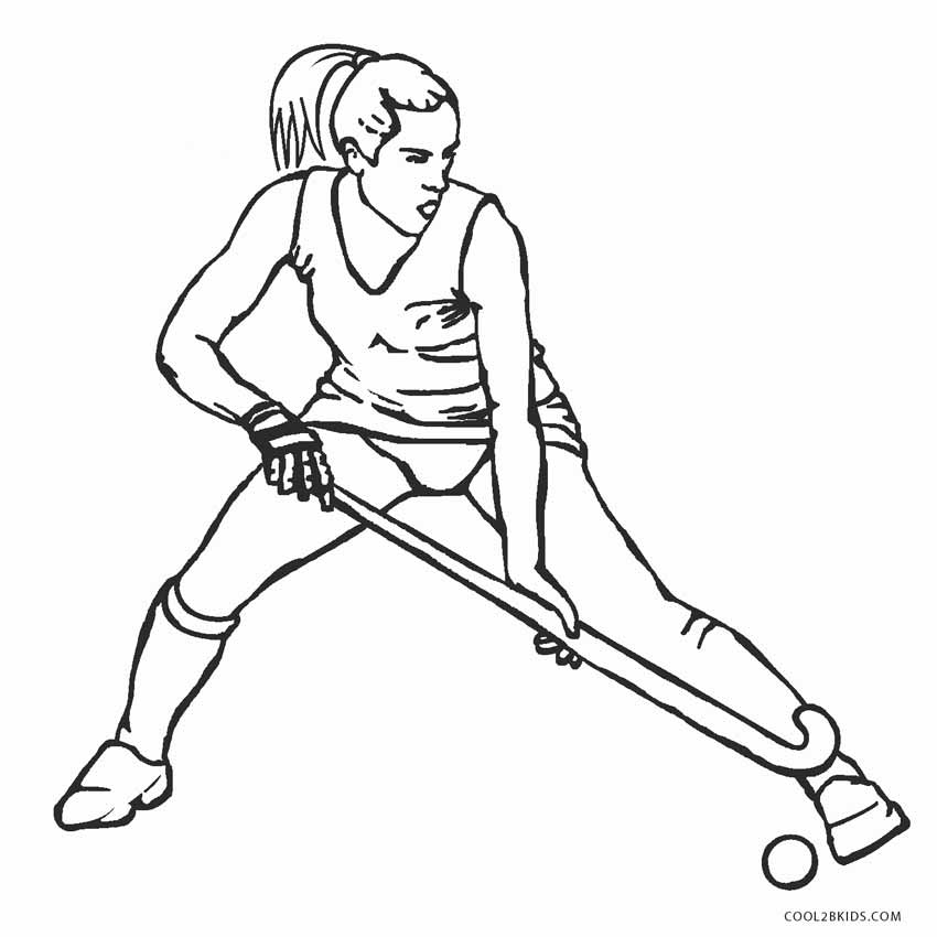 Free Printable Hockey Coloring Pages For Kids